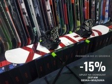 Świąteczna promocja -15% na dowolny zestaw 18/19 deska wiązania