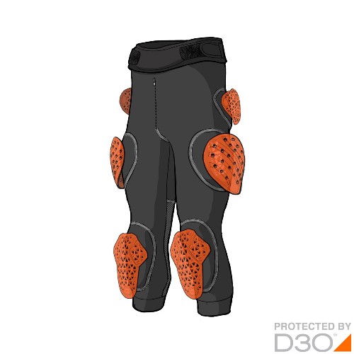 Xion Bermuda Freeride Evo – D3O [men]