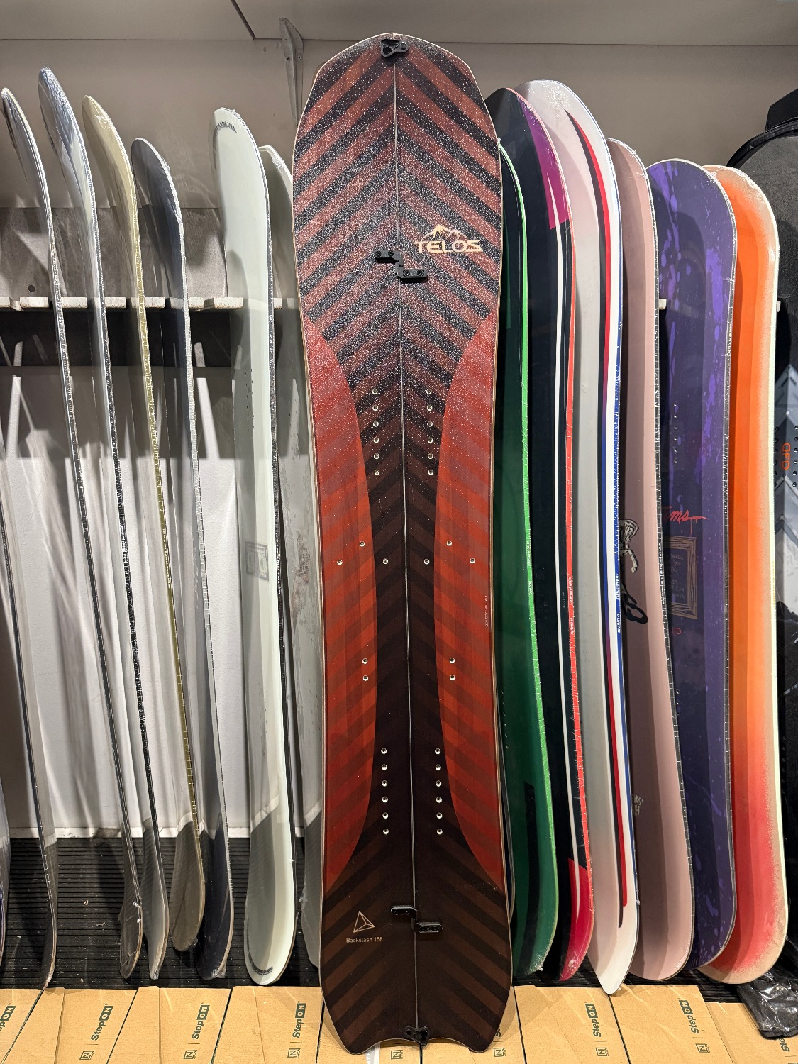Telos Backslash 22 158 splitboard + skins
