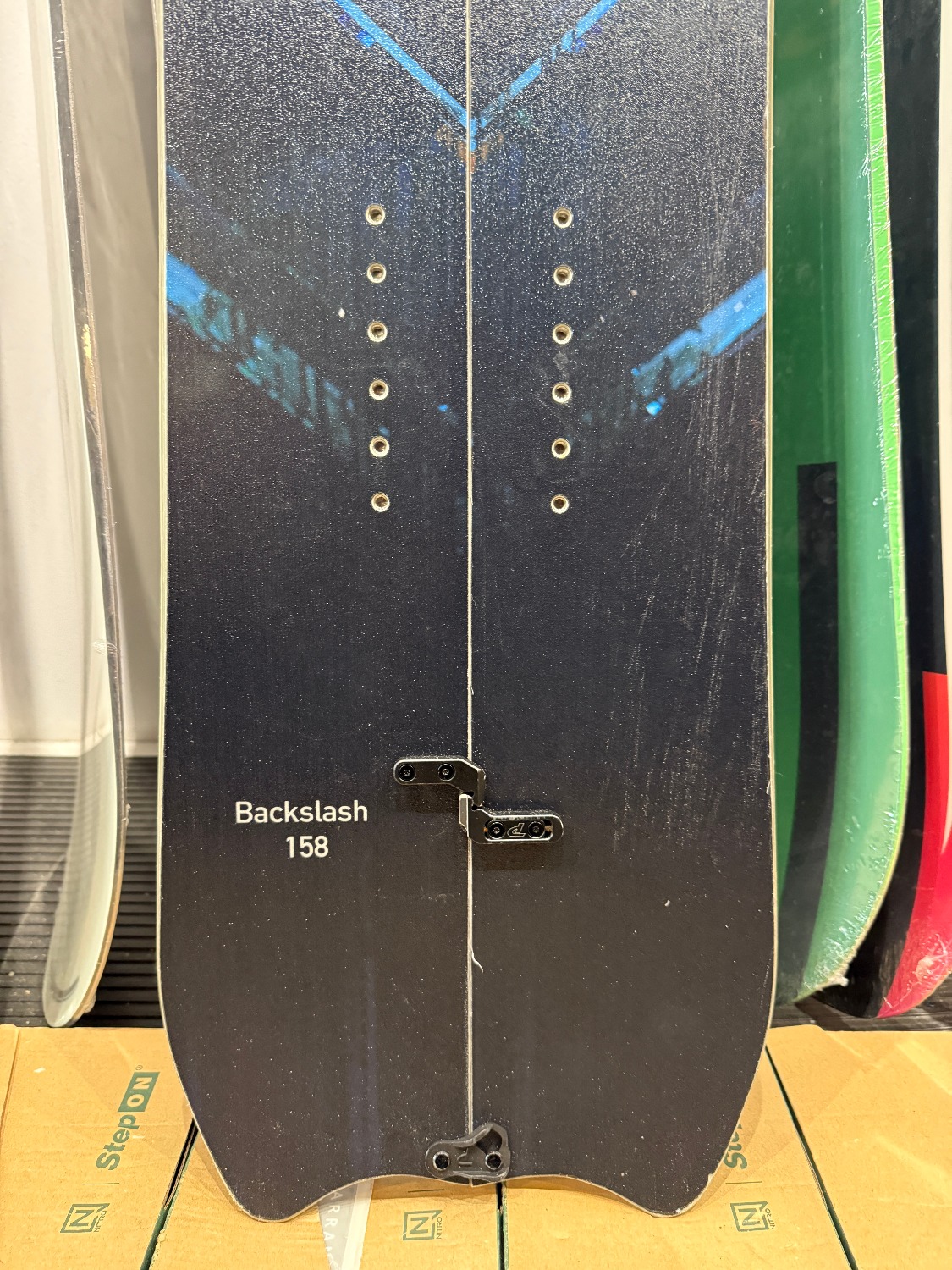 Telos Backslash splitboard 158 (2) + skins