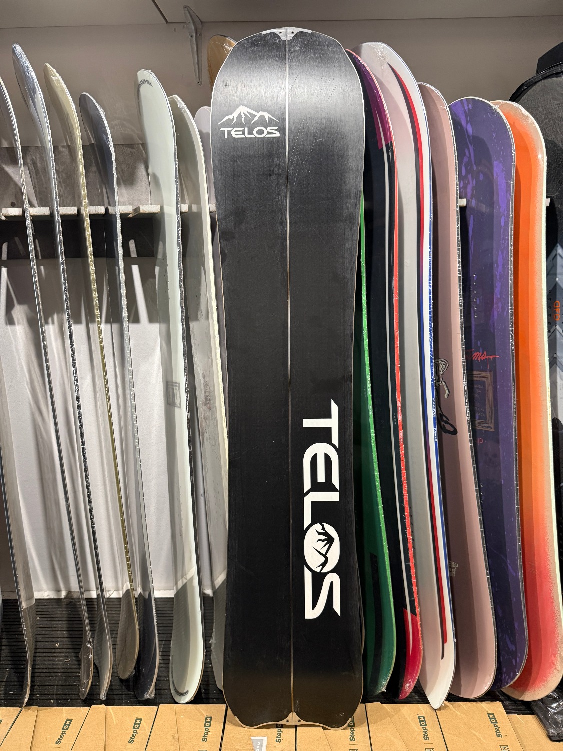 Telos Backslash splitboard 158 (2) + skins