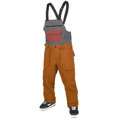 Volcom Roan Bib Overall - brązowe (Carmel)